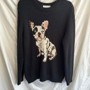 Urban Outfitters - Peter Jensen French Bulldog Crewneck Sweater. Size Small.